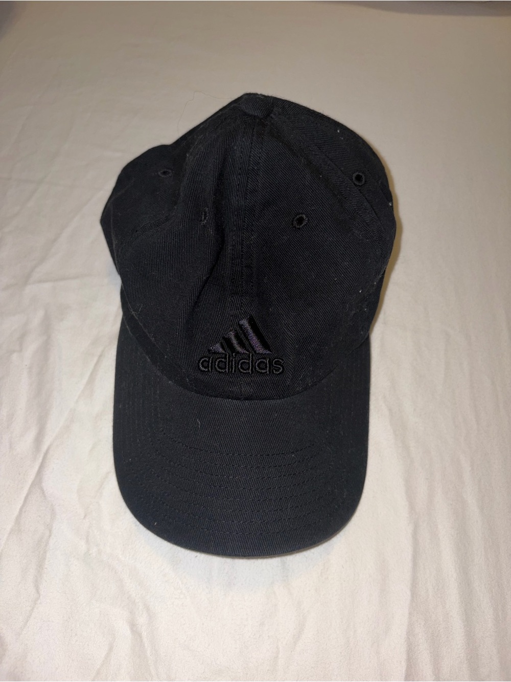 adidas Black Embroidered Logo Baseball Cap